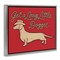 Stupell Industries Long Little Doggie Floater Framed Canvas Wall Art Design by Jedco Brands, Inc.